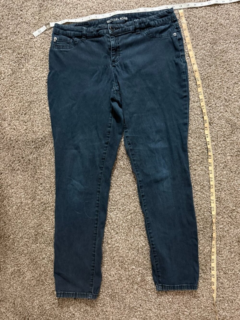 Michael Kors Size 14 Womens Dark Blue Wash Denim Pants Regular Fit